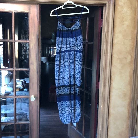 Anthropologie Chiffon Strappy Back Jumpsuit M - Picture 5 of 7